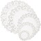 250 Pack Lace Paper Doilies for Arts and Crafts, Round White Table Placemats (5 Sizes)